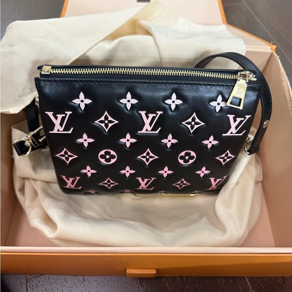 Louis Vuitton Coussin BB Black with Gold and Pink Accents - Picture 15 of 16